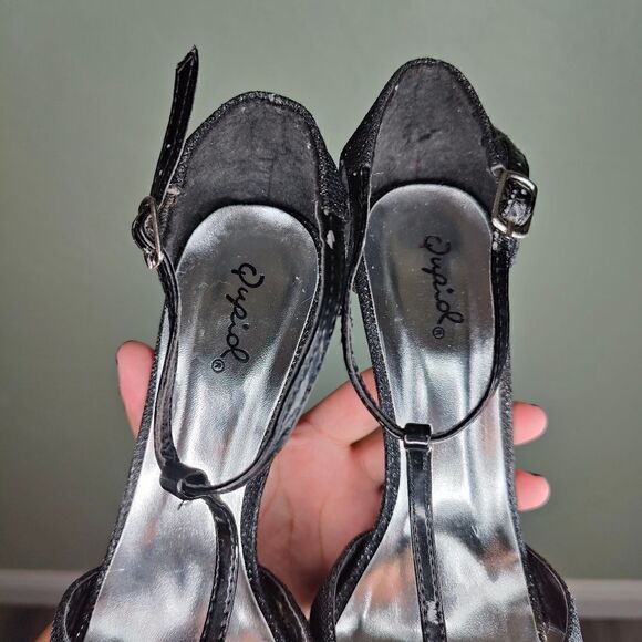 Qupid Sparkle Stiletto Heels  - Picture 5 of 13